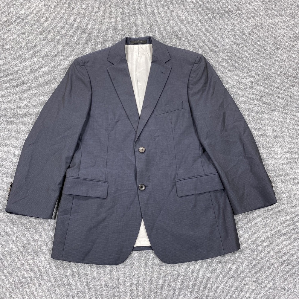 Hugo Boss Suit Jacket Mens 38S Gray Check Pasolini Movie Two Button‎ Lined